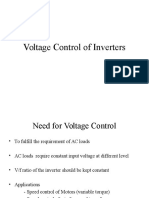 Voltage Control of Inverters