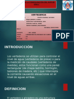 Vertederos - LABORATORIO DE MECÁNICA DE FLUIDOS "UNIVERSIDAD PERUANA LOS ANDES"