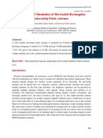 Modeling and Simulation of Slot Loaded Rectangular Microstrip Patch Antenna