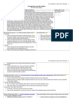 Art Integration Lesson Plan Template: This Is Like An Abstract of The Structure and Procedures Section)