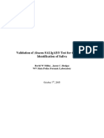 Validation of Abacus Saligae® Test For The Forensic Identification of Saliva