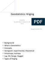 Geostatistics Kriging