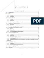 Capital Budgeting Techniques