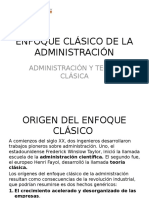 Enfoque Clasico de La Administracion