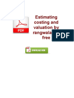 Estimating Costing and Valuation by Rangwala PDF Free