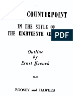 Ernst Krenek-Tonal Counterpoint - in The Style of The Eighteenth Century (BH Scores and Books) PDF