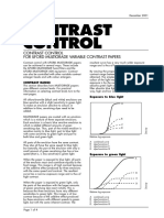 Ilford Multigrade Paper Contrast Control PDF