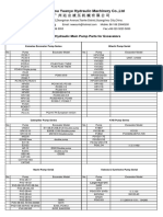 Newsunh Hydraulic Pump Parts List