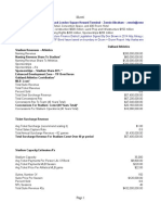 Oakland A's Baseball Stadium at JLS Howard Terminal Spreadsheet Pro Forma