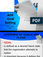 Managerial Planning and Goal Setting