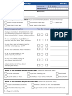 Social and Dental History Form 2: CHI Number