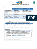 Planificación de Sesión de Aprendizaje