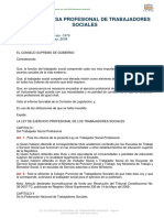 Ley de Defensa Profesional de Trabajadores Sociales