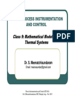 Class 9 - Mathematical Modeling of Thermal Systems