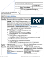 Independent Project Proposal: P D O: Stage 1: Logistics