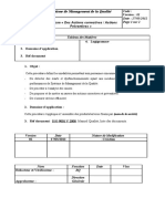 Procedure Des Traitement Des Actions Correctives Et Preventives