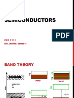 Semiconductors: EEE F111 Dr. Ruma Ghosh