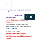 Ashish Bhandari: Java Trainee and Software Engineer