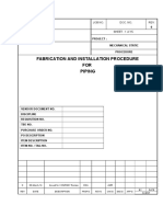 Piping Fabrication and Erection Procedure