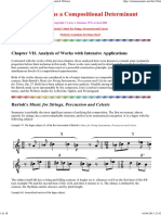 Symmetry As A Compositional Determinant VII Bartok & Webern