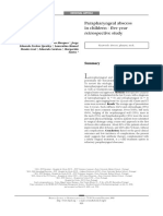 Parapharyngeal Abscess in Children - Five Year Retrospective Study