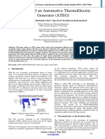 Modeling of An Automotive Thermoelectric Generator (Ateg)