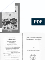 Lyotard Jean-Francois - La Posmodernidad (Explicada A Los Niños)