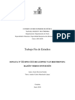 Sonata N. 32 Op. 111 de L. v. Beethoven. Razón vs. Intuición - TFE Jesús Duvisón Farfán PDF