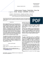 New Isocyano and Isothiocyanato Terpene Metabolites From The Tropical Marine Sponge Acanthella Cavernosa