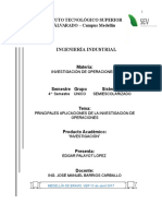 Principales Aplicaciones de La I.O.