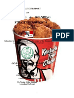 A Project Report On Marketing & Branding Strategies of KFC in India