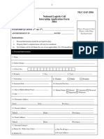 NLC-IAF-2016 National Logistic Cell Internship Application Form 2016