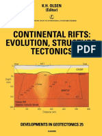 Continental Rifts Evolution Structure Tectonics Developments in Geotectonics