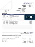 Rental Billing Statement