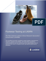 Footwear Testing at LASRA BOOKLET