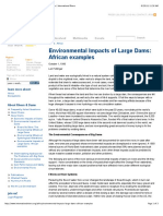 Environmental Impacts of Large Dams: African Examples - International Rivers