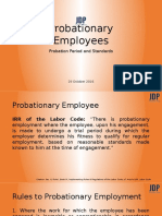 Probationary Employees-Probation Period and Standards