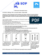 Ammonia Testing Protocol