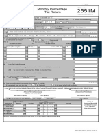 Monthly Percentage Tax Return