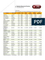 Boletin de Precios Corabastos