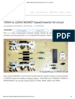 100VA To 220VA MOSFET Based Inverter Kit Circuit - Circuits DIY