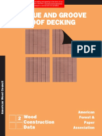 WCD 2 - Tongue and Groove Roof Decking