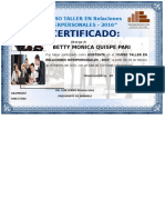 Curso Taller en Relaciones Interpersonales