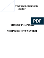 Project Proposal Shop Security System: Microcontroller Based Design