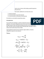 Cross Flow Heat Exchanger Report