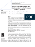 OCB and Organizational Justice in Turkish Primary School