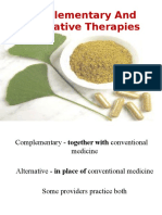 Complementary and Alternative Therapies (Final)