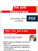 SAT MARCH 11 2017 Job Interview