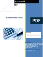 Tarea Virtual 3 Matematica Financiera