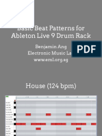 Basic Beat Patterns For Ableton Live 9 Drum Rack: Benjamin Ang Electronic Music Lab